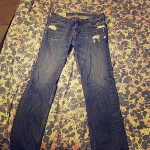 Distressed hollister jeans